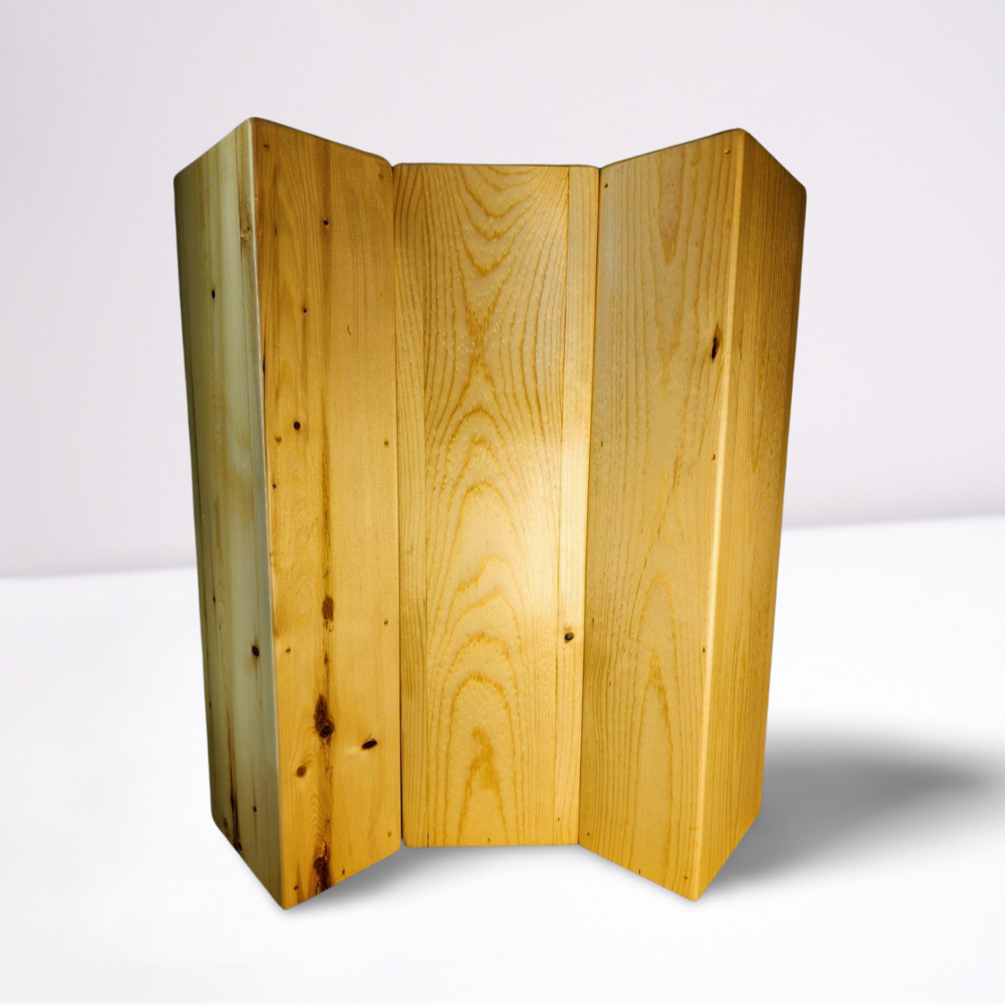 Three (3) STUNNING 18 Inch Tall Natural Floor Vases Reclaimed Real Wood Hand Made Perfect for Dried Floral Arrangements **FREE SHIPPING**