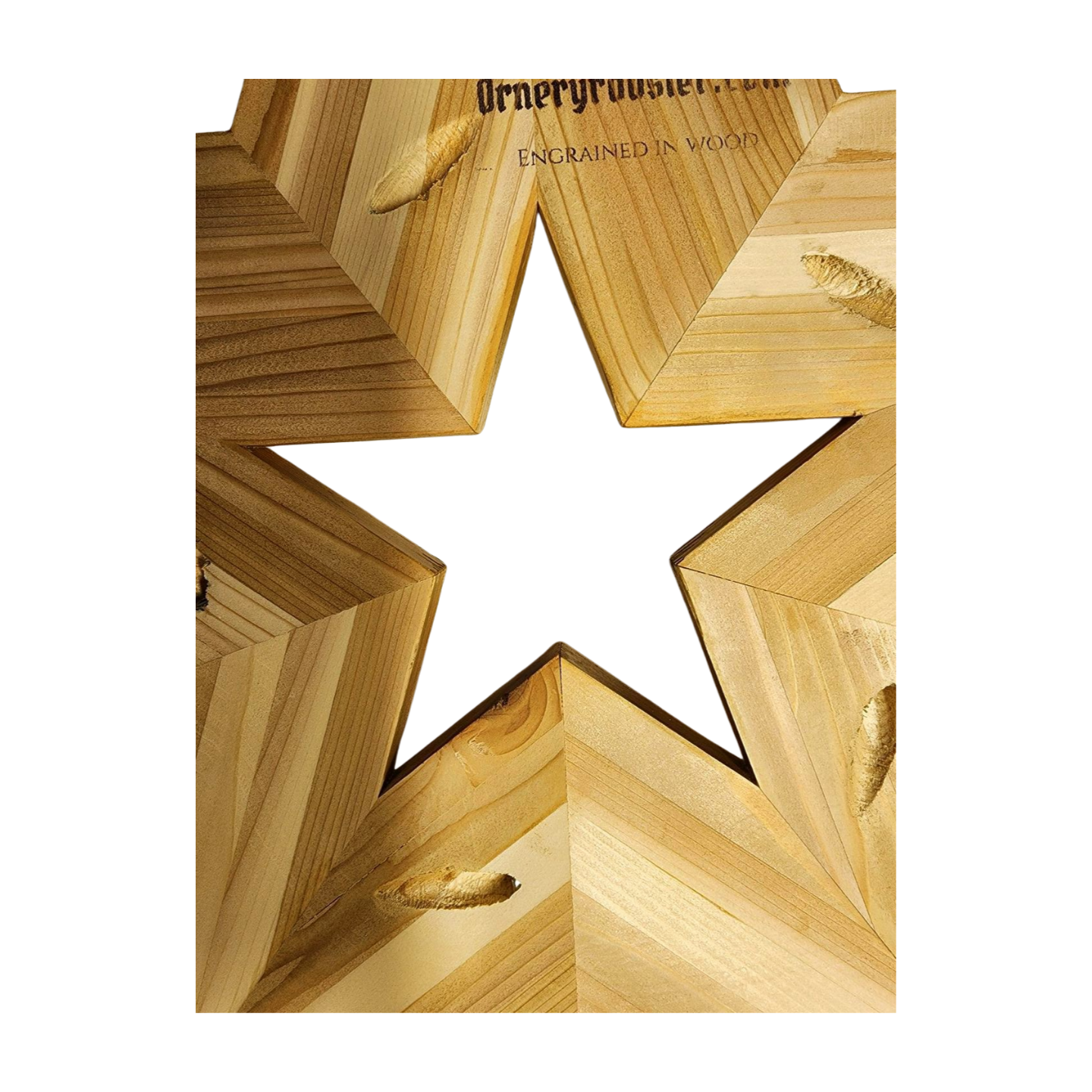 25 3/8 inch Cedar strip 5 point star  Natural Cedar decor **FREE SHIPPING**