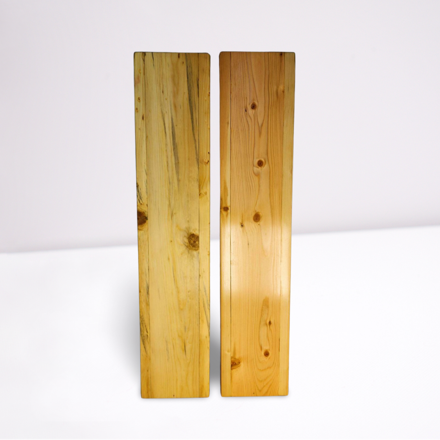 Two (2) STUNNING 18 Inch Tall Natural Floor Vases Reclaimed Real Wood  Hand Made  Perfect for Dried Floral Arrangements **FREE SHIPPING**