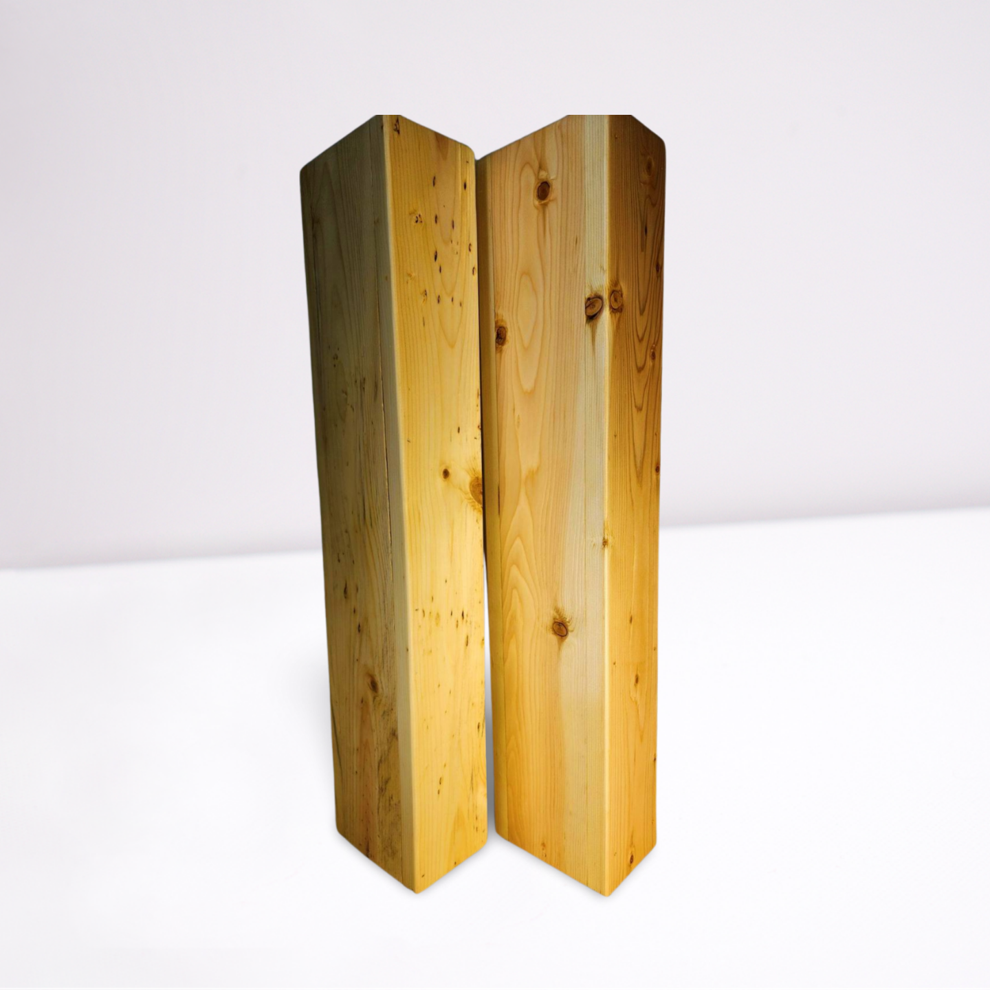 Two (2) STUNNING 18 Inch Tall Natural Floor Vases Reclaimed Real Wood  Hand Made  Perfect for Dried Floral Arrangements **FREE SHIPPING**